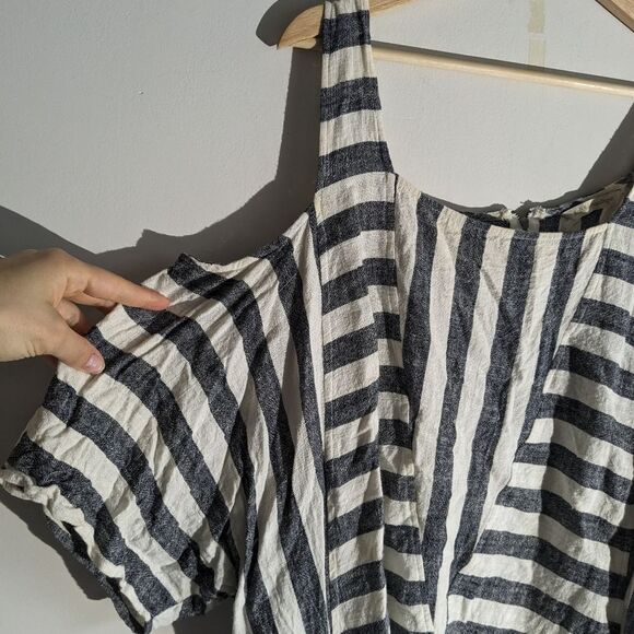 Soft Surroundings Linen Sunset Striped Lagenlook Tunic Women's Size 2X - Picture 3 of 6